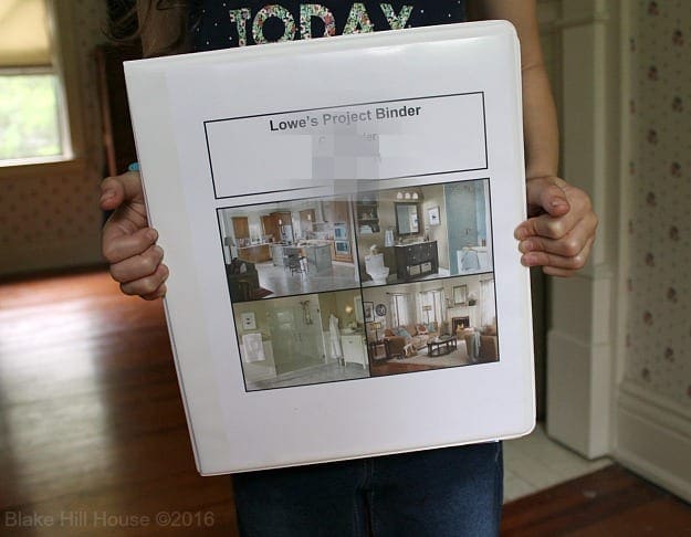 Lowe's Kitchen Design Estimation Process Binder