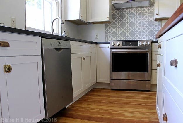 cement tile backsplash